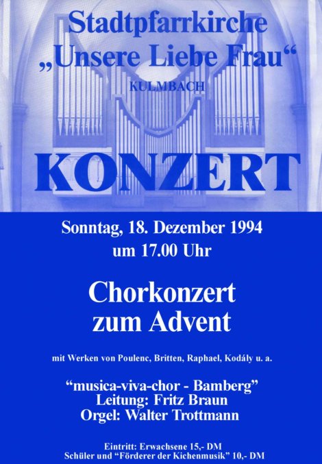 Adventskonzert in Kulmbach