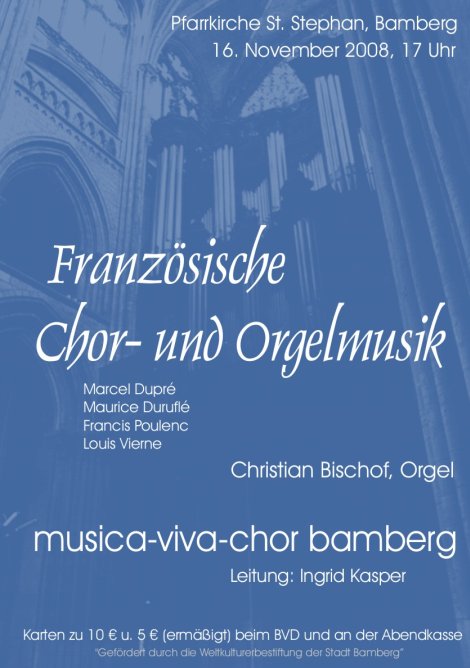 Franzoesiche Chor- und Orgelmusik