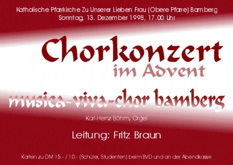 Chorkonzert im Advent