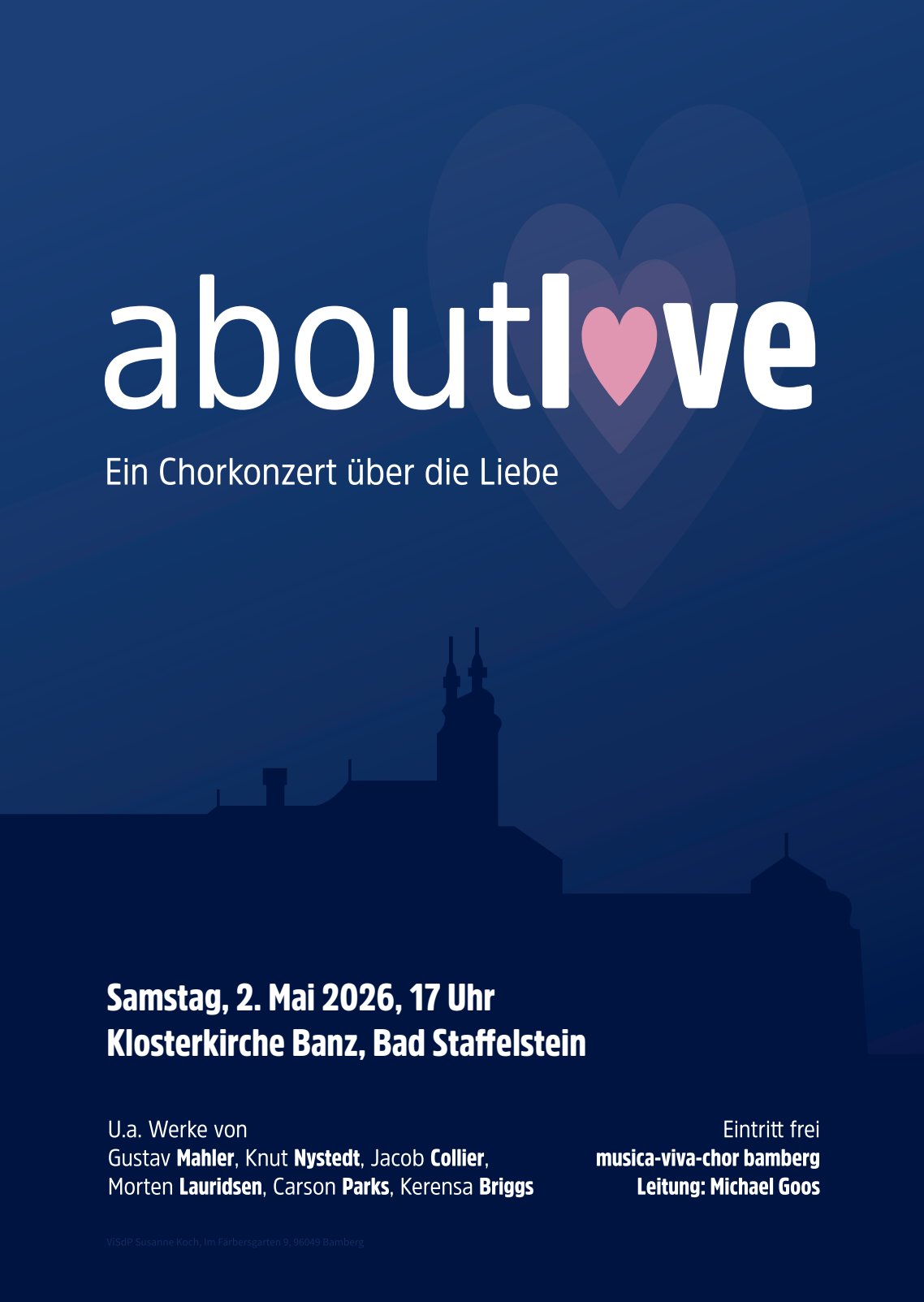 Plakat about love Kloster Banz