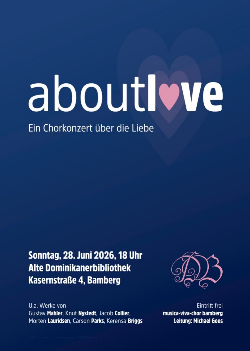 Plakat about love Bamberg